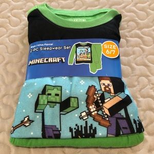 Minecraft Flannel 2-Piece Pajamas